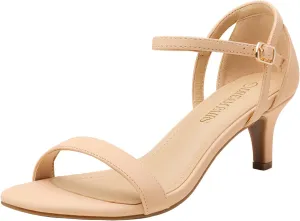 DREAM PAIRS Women's Lexii Fashion Stilettos Open Toe Pump Heel Sandals