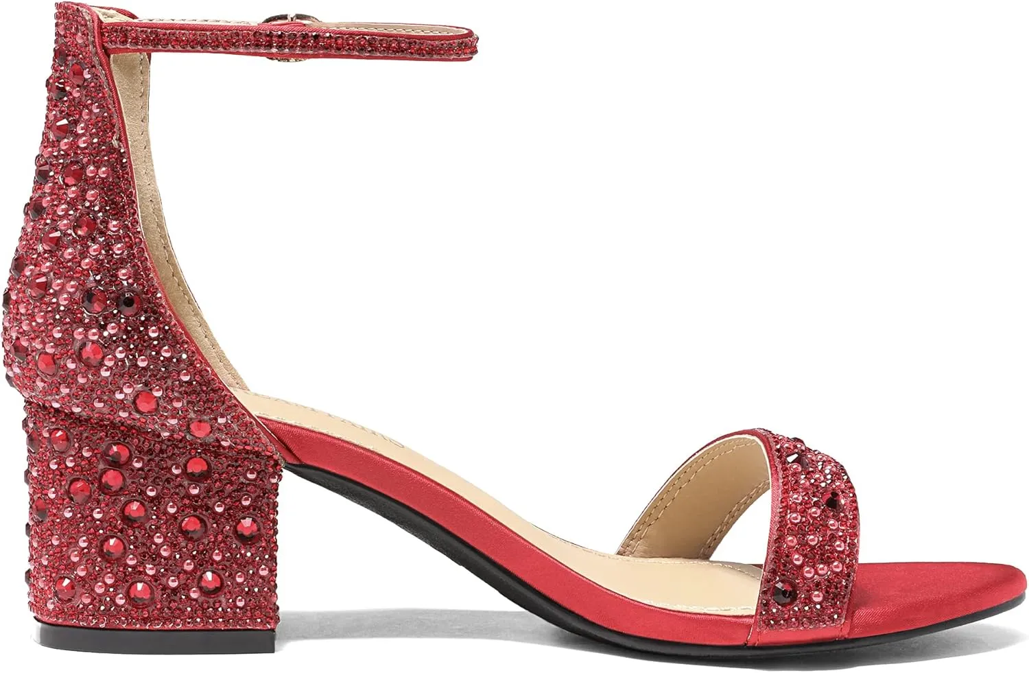 DREAM PAIRS Womens Low-Chunk Low Heel Pump Sandal