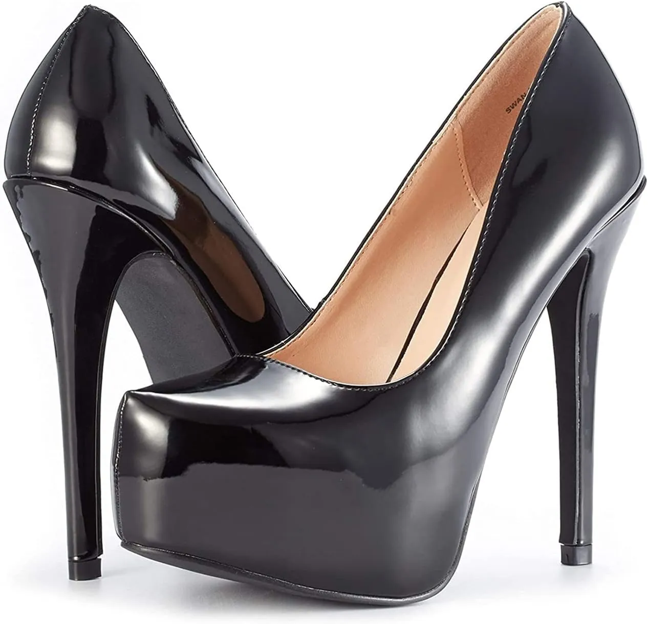 DREAM PAIRS Women's Swan-30 High Heel Platform Dress Pump Shoes