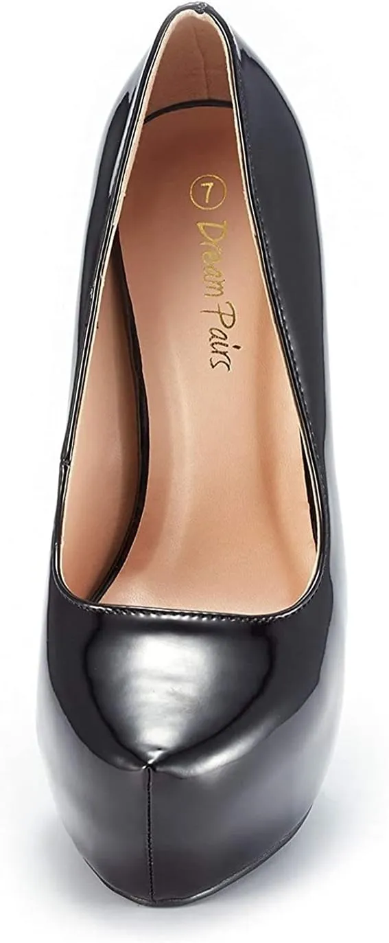 DREAM PAIRS Women's Swan-30 High Heel Platform Dress Pump Shoes