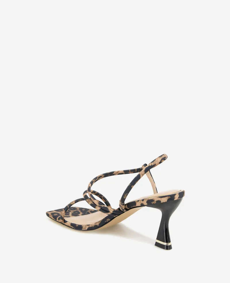 Dreama Leopard Print Strappy Heel Sandal