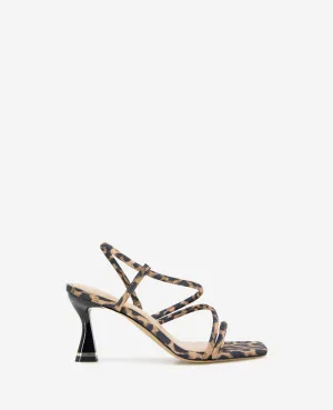Dreama Leopard Print Strappy Heel Sandal
