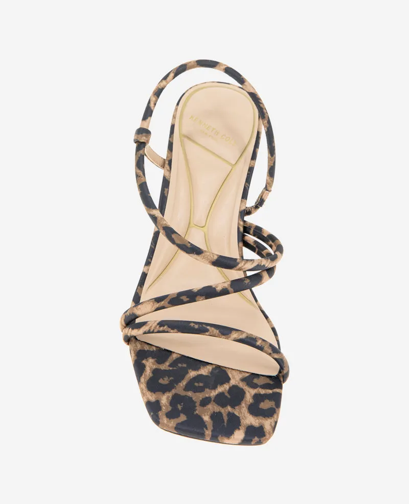 Dreama Leopard Print Strappy Heel Sandal
