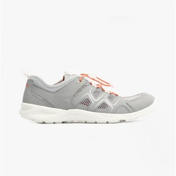 ECCO TERRACRUISE LT Womens Mesh Trainers Silver Grey