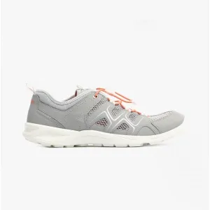 ECCO TERRACRUISE LT Womens Mesh Trainers Silver Grey