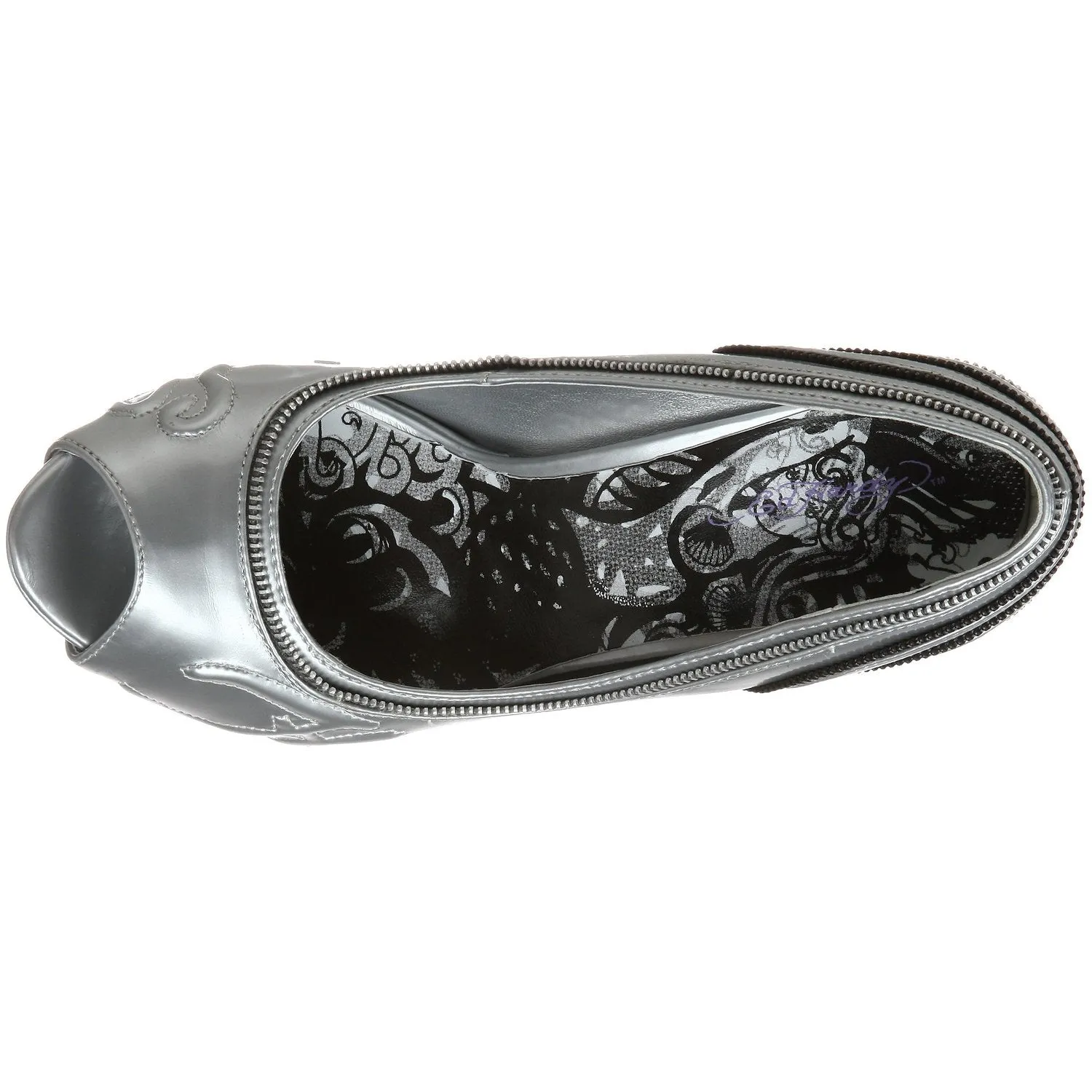 Ed Hardy Women's Singapore Platform Pump,Silver-10FSG104W,10 M US