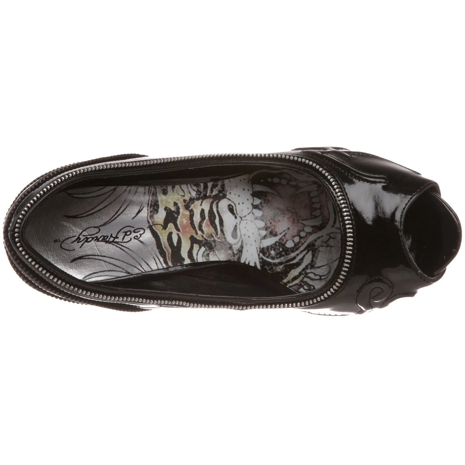 Ed Hardy Women's Singapore Platform Pump,Silver-10FSG104W,10 M US
