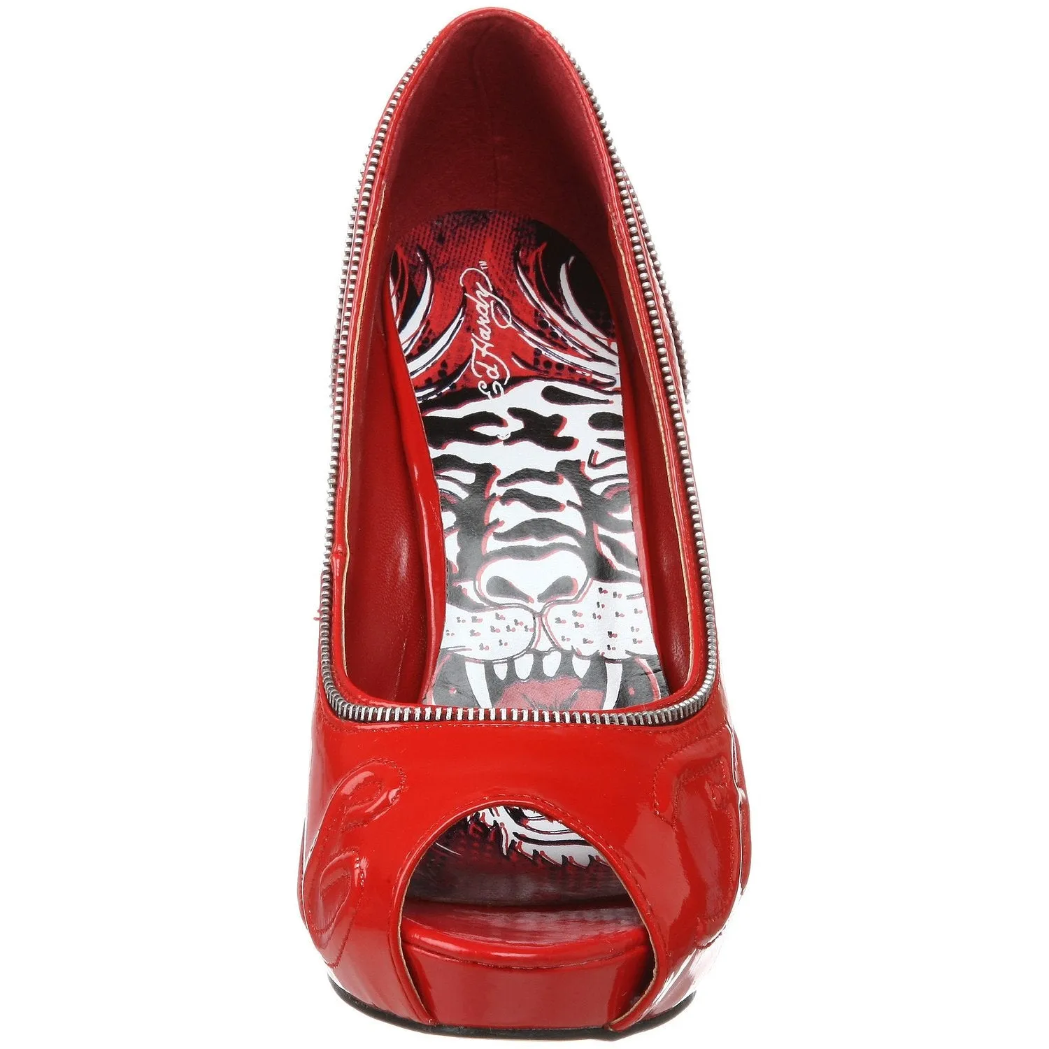 Ed Hardy Women's Singapore Platform Pump,Silver-10FSG104W,10 M US