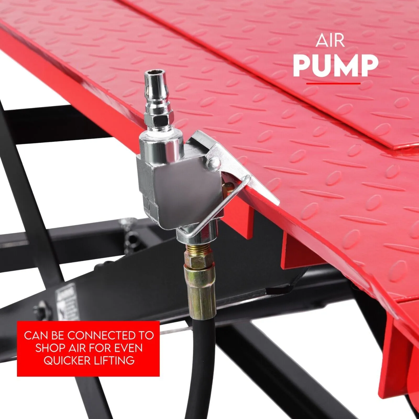 Effortless Bike Raising 500kg Motorcycle Hydraulic Lift Table with Air Jack