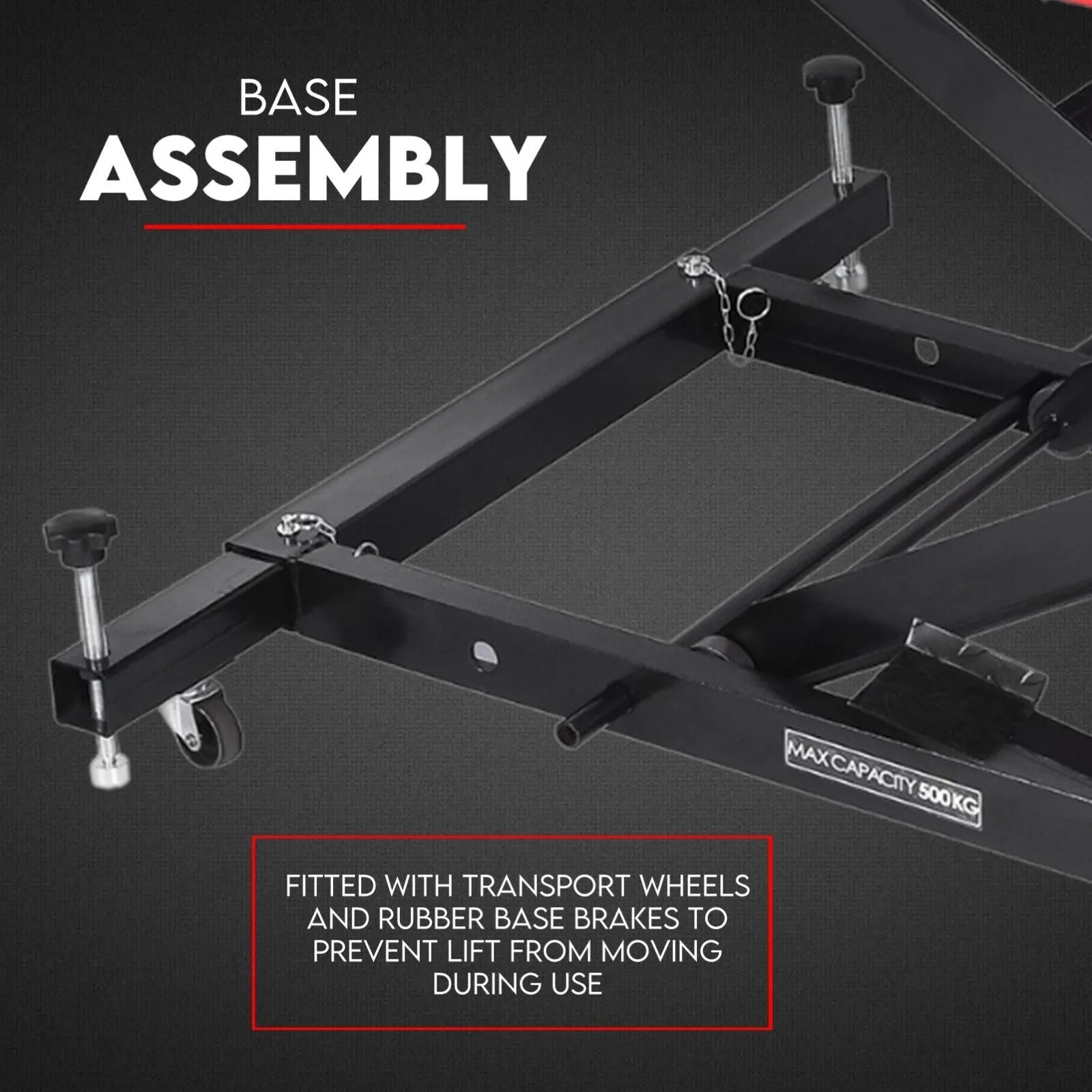 Effortless Bike Raising 500kg Motorcycle Hydraulic Lift Table with Air Jack