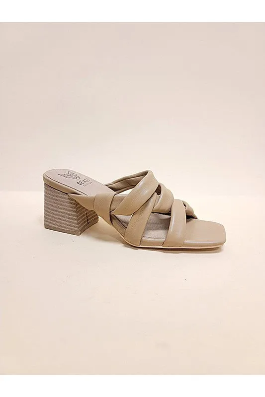 Empty Braided EBIE-HIGH HEEL MULES