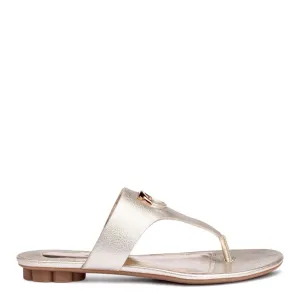 Enfola metallic leather sandals