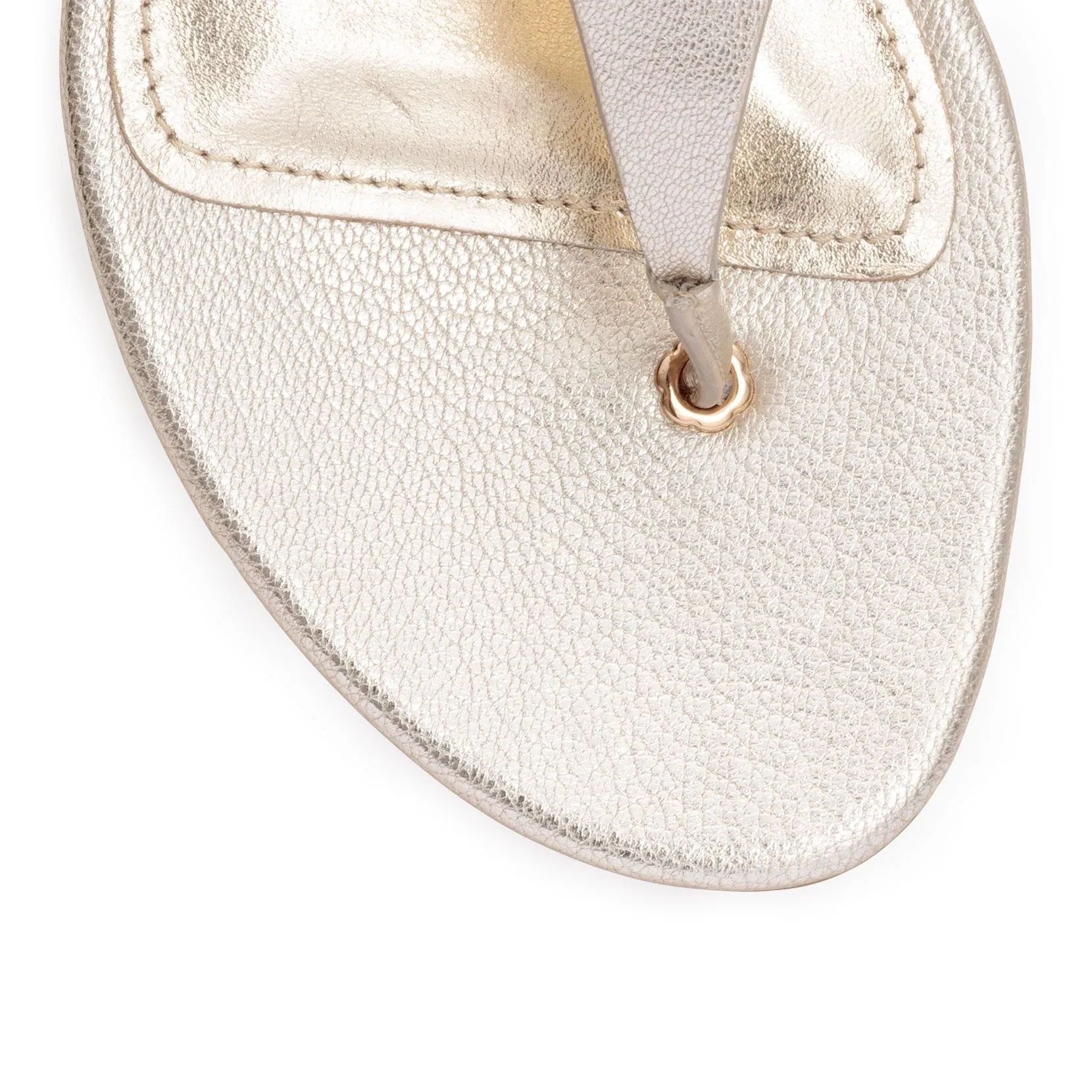 Enfola metallic leather sandals