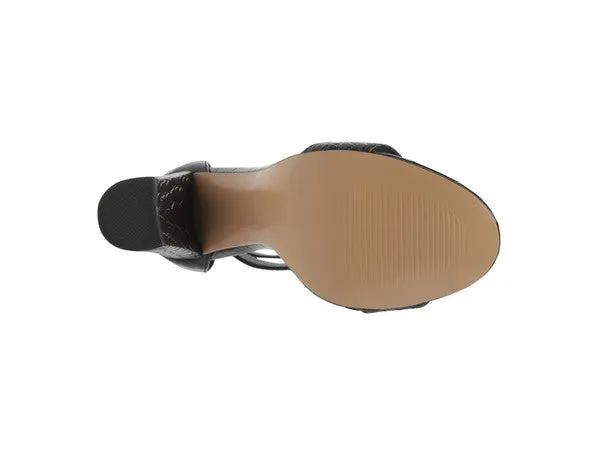 FELICITY Zip Up Croc Textured Sandals for women