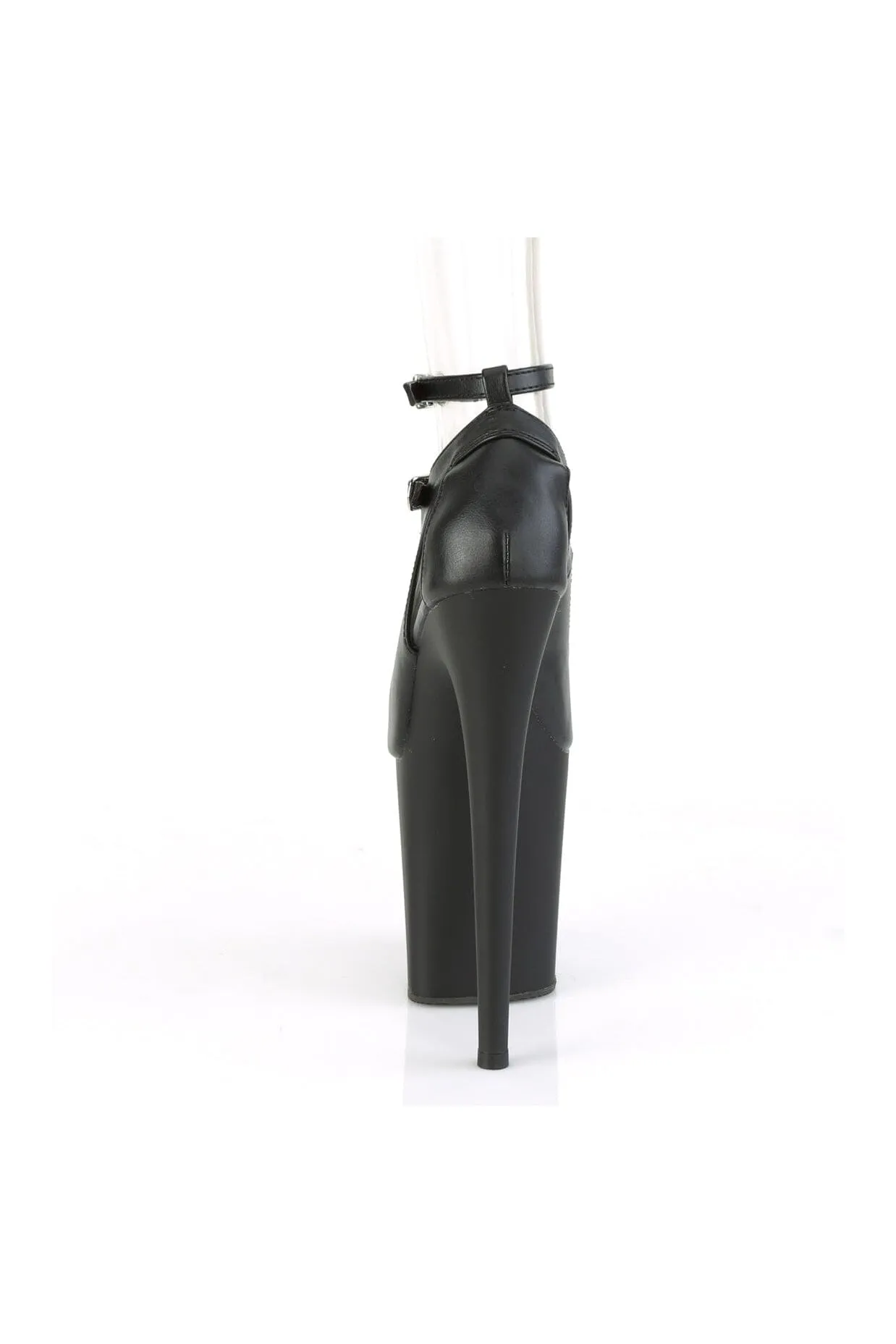 FLAMINGO-850 Black Faux Leather Mary Jane