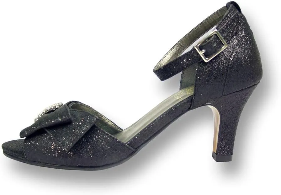 Floral Elisa Women's Wide Width Evening Dress Shoes for Wedding, Prom, Dinner