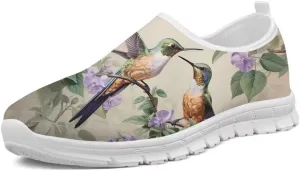 Forchrinse Bee Womens Walking Shoes Mens Slip on Sneakers Arch Support Soft Comfort Loafer Shoes Lightweight for Travel Work Gym