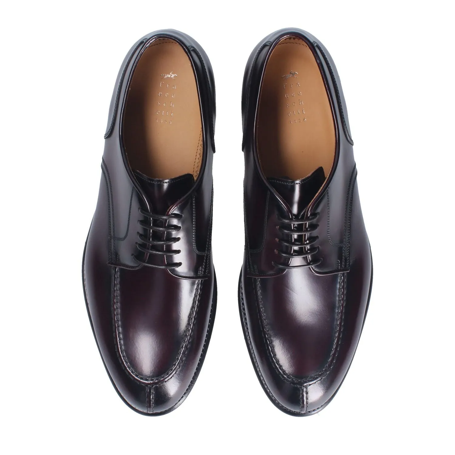 Franceschetti 7467003 Men's Luxury Italian Shoes Calf-Skin Leather Split-Toe Derby (FCCT1088)