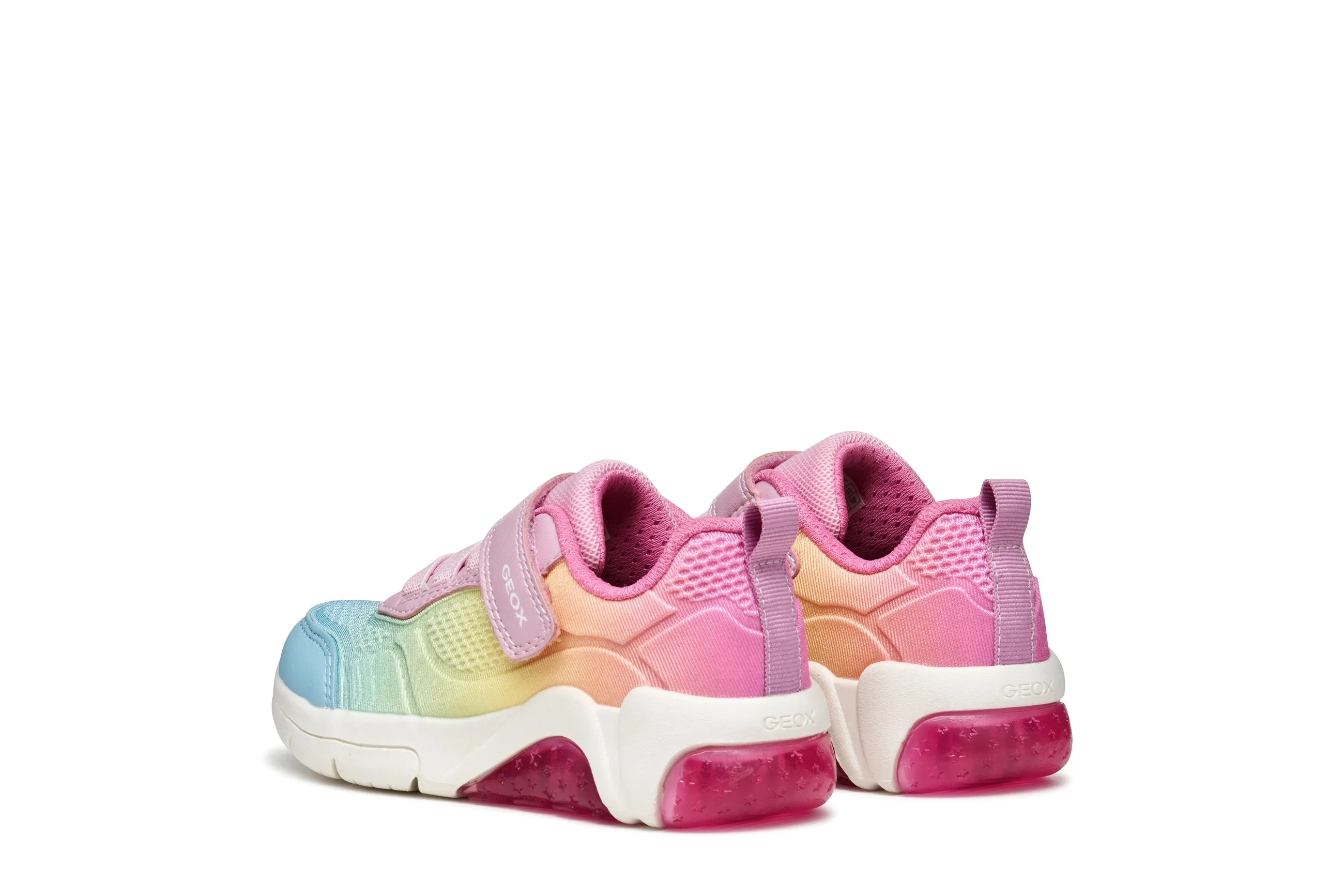 Geox Fadinlight Girls Pink Multicolour Trainer