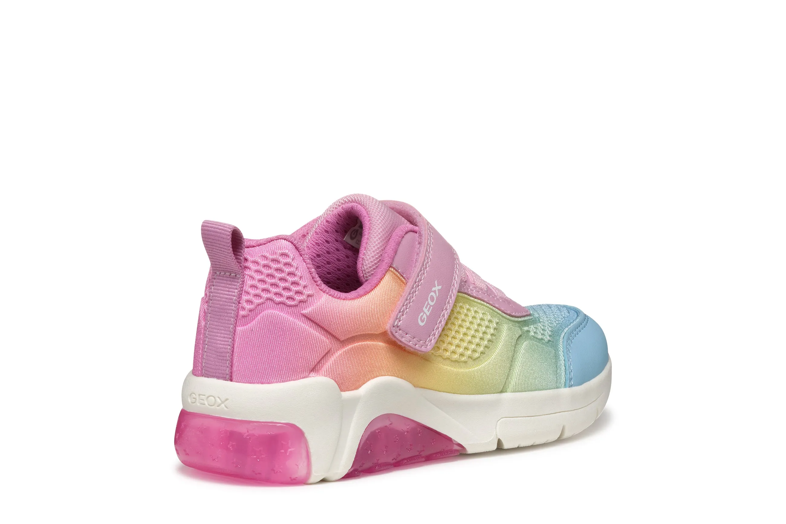 Geox Fadinlight Girls Pink Multicolour Trainer