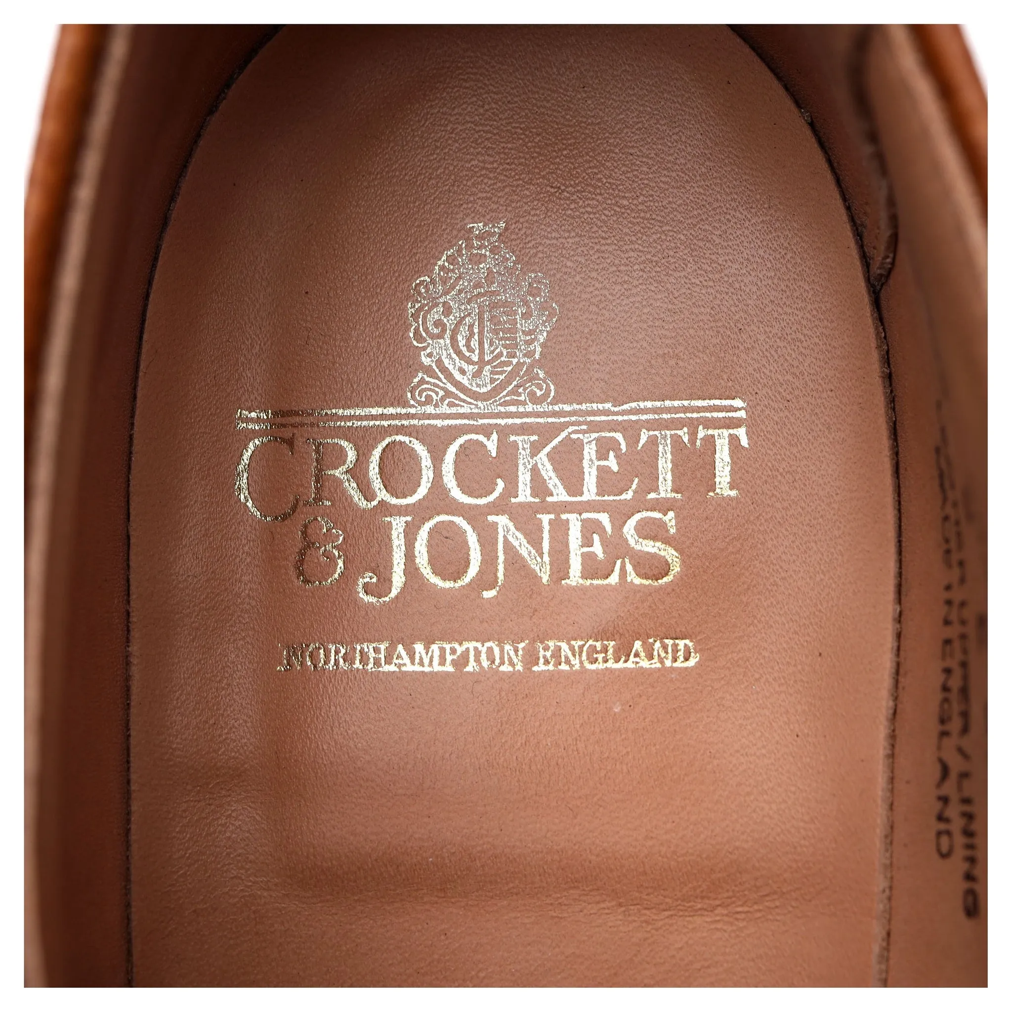 'Grasmere' Tan Brown Grain Leather Derby UK 8 E
