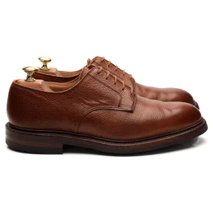 'Grasmere' Tan Brown Grain Leather Derby UK 8 E