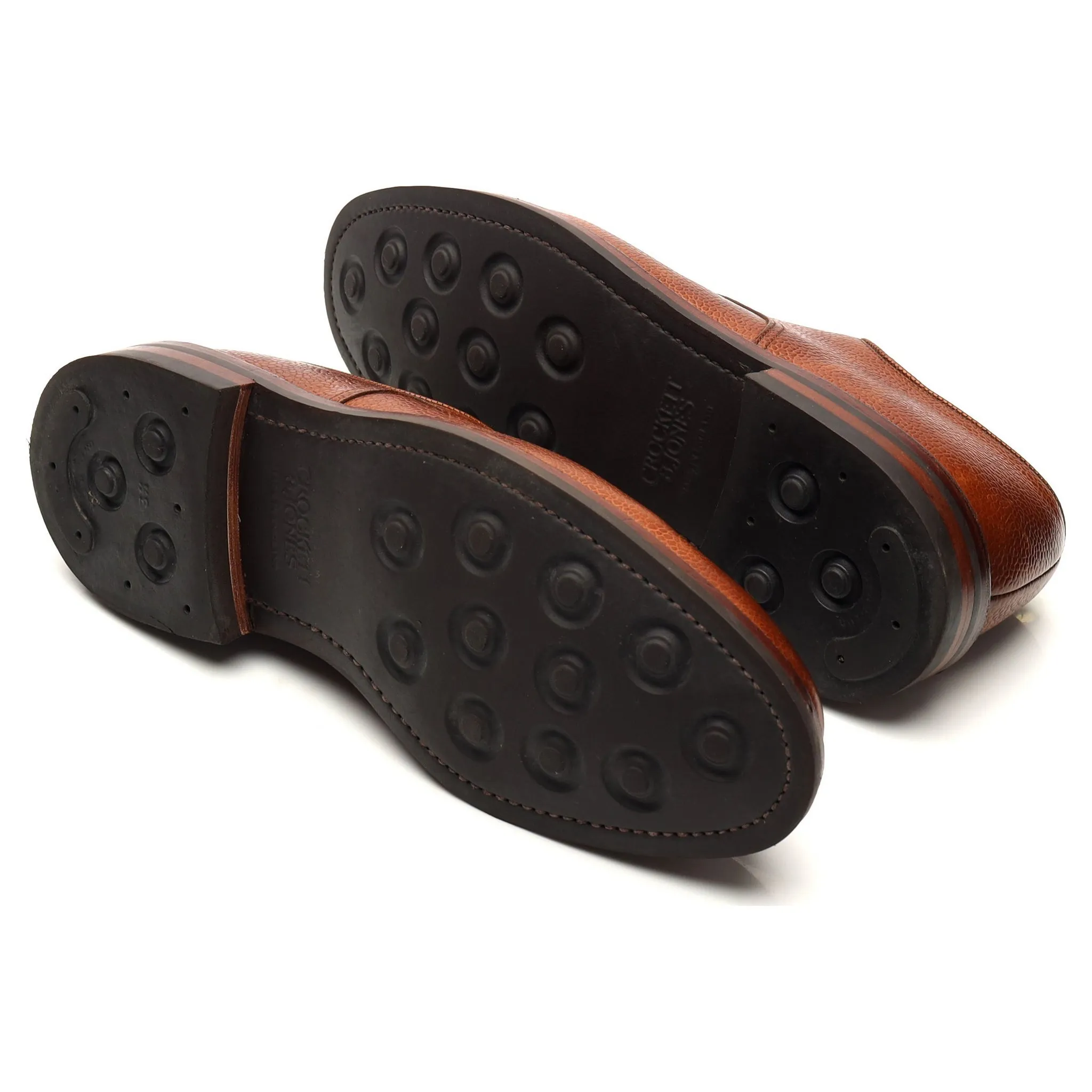 'Grasmere' Tan Brown Grain Leather Derby UK 8 E