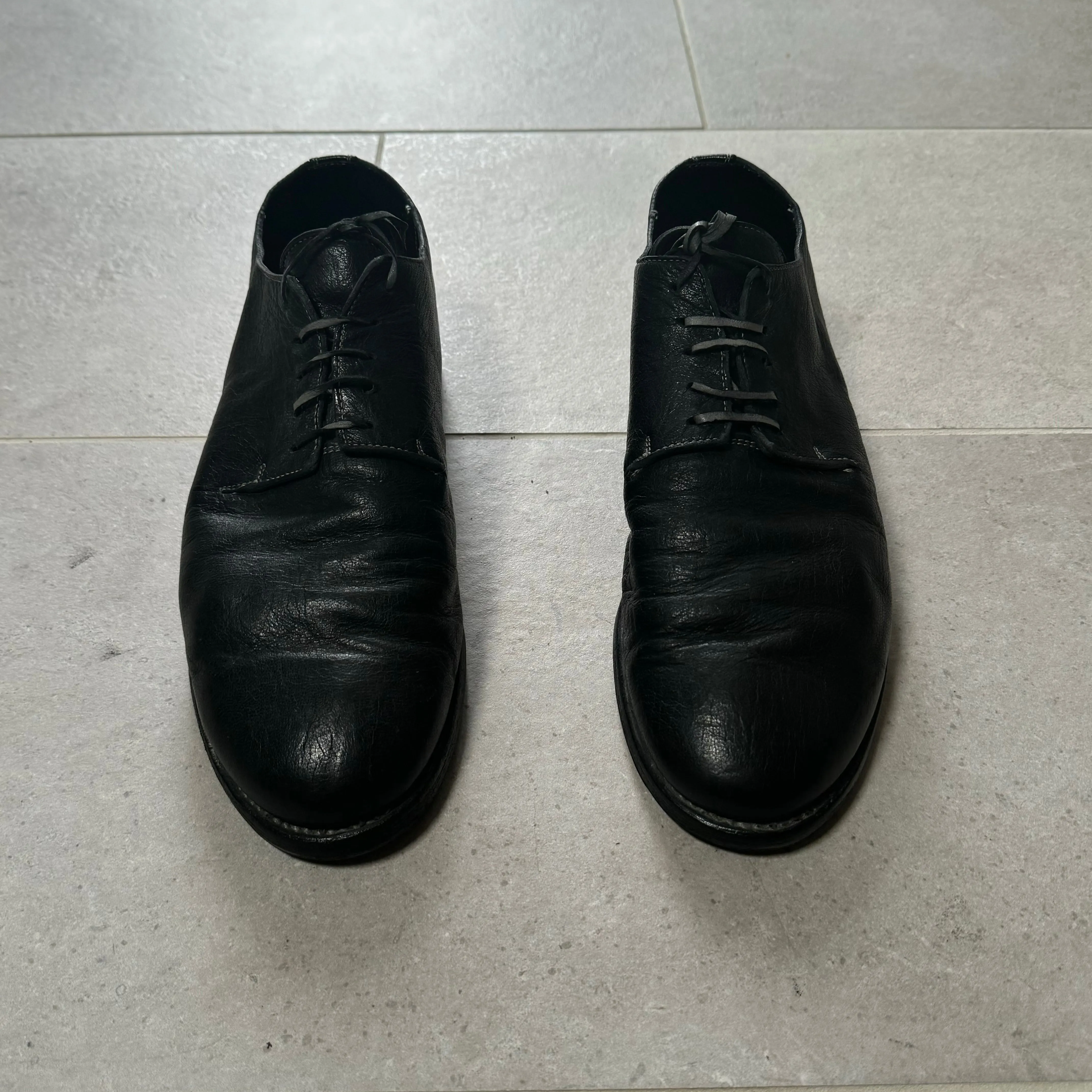 Guidi 16 Goat Leather Lace-Up Derbys