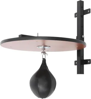 Heavy Duty Adjustable Speed Bag Platform Kit with Punching Ball, Wall Mounted Fitness Ball Boxing Reaction Training Equipment,Speed Bag Platform for Punching, Training, Boxing, Exercise