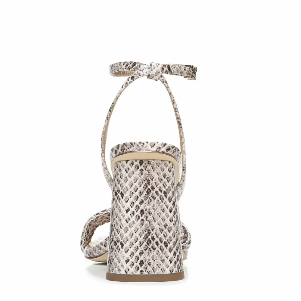 Heeled Squared Sandal Sam Open Excellent customer support Toe Ankle Kia Strap Roccia Edelman Dedicated support Block