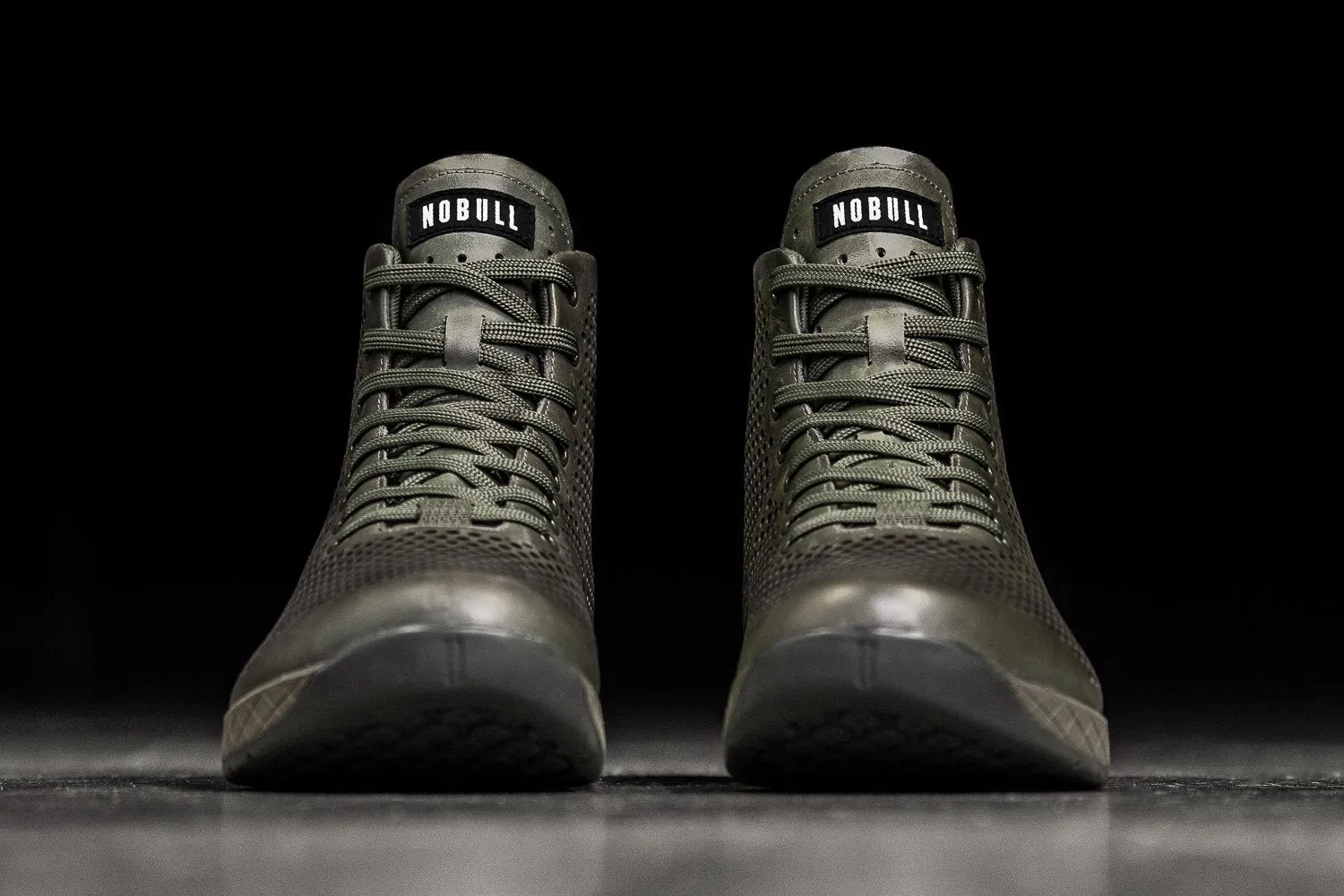 HIGH-TOP MOSS LEATHER TRAINER (WOMEN'S)