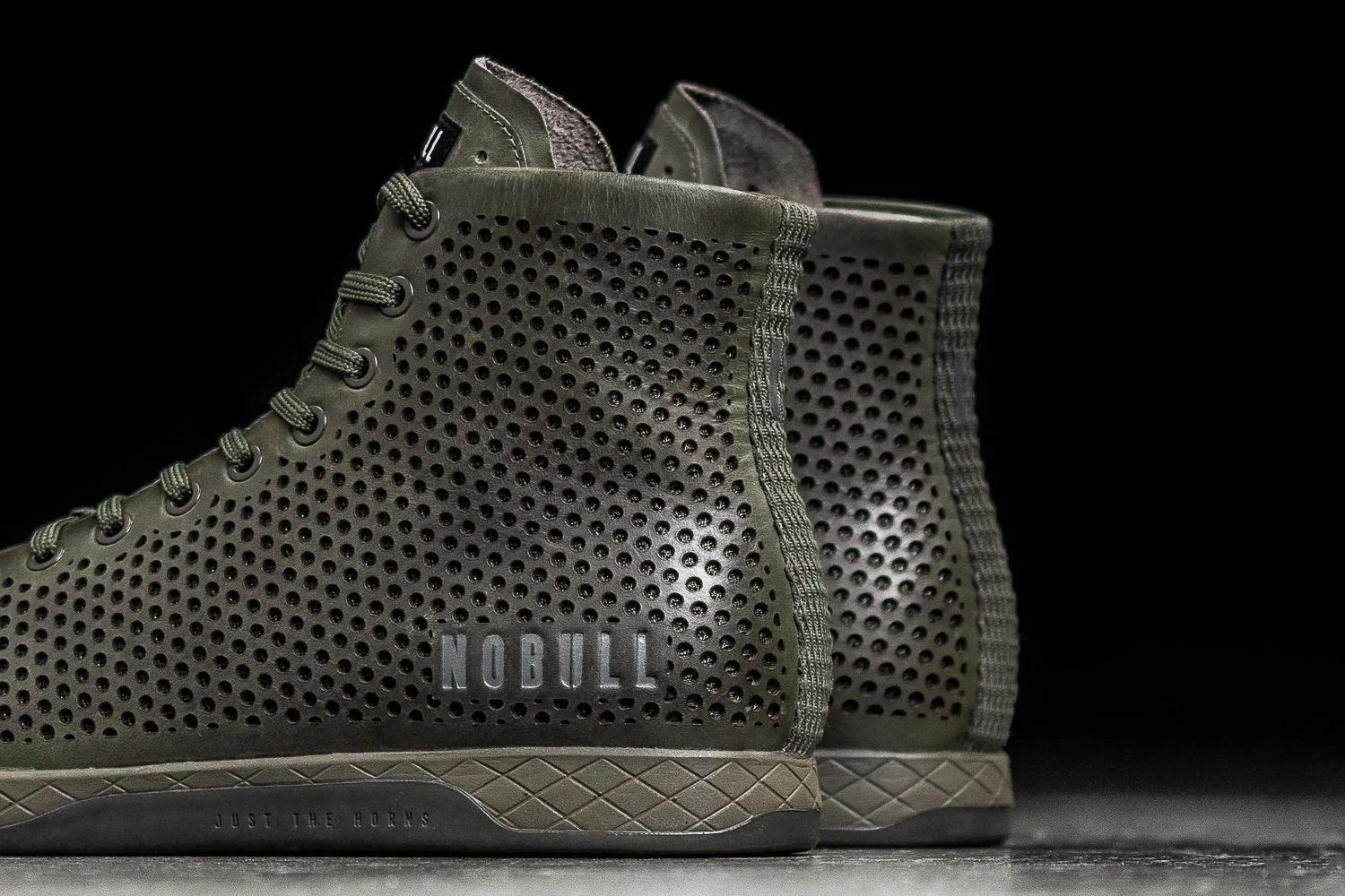 HIGH-TOP MOSS LEATHER TRAINER (WOMEN'S)