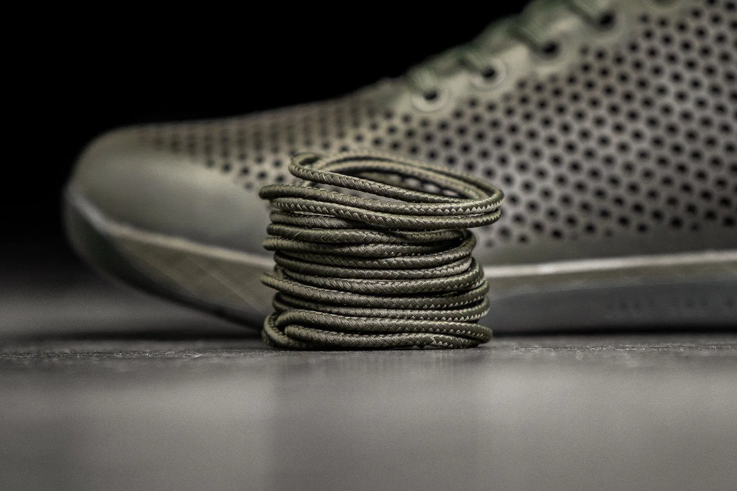 HIGH-TOP MOSS LEATHER TRAINER (WOMEN'S)