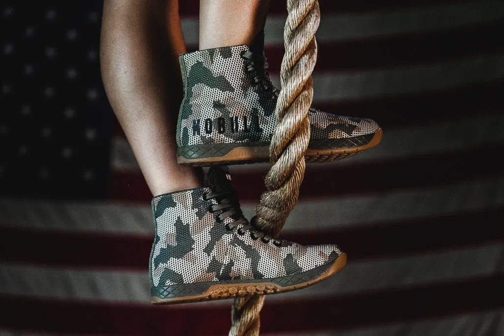 HIGH-TOP WOODLAND CAMO TRAINER (WOMEN'S)