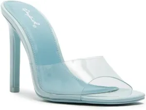 Highlight-55 Transparent Mules Square Open Toe Sexy Stiletto High Heels for Women (6.5, Sky Blue, Numeric_6_Point_5)