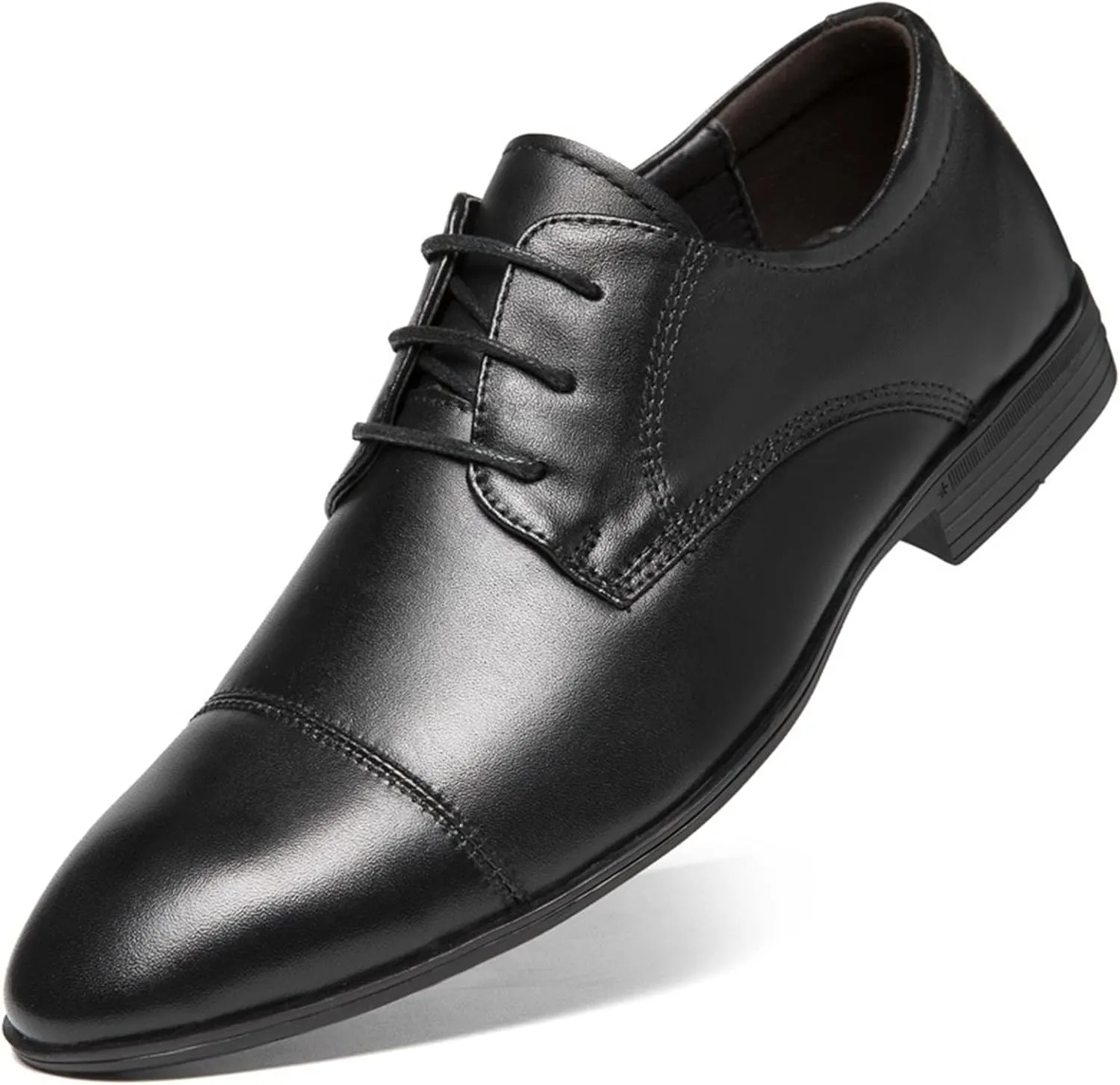 HOOENG Dress Oxford Formal Shoes for Men Lace Up Crocodile Print Derby Shoes Round Cap Toe Leather Slip Resistant Block Heel Low Top Anti-Slip Wedding (Size : 13, 颜色 : Crocodile Print)