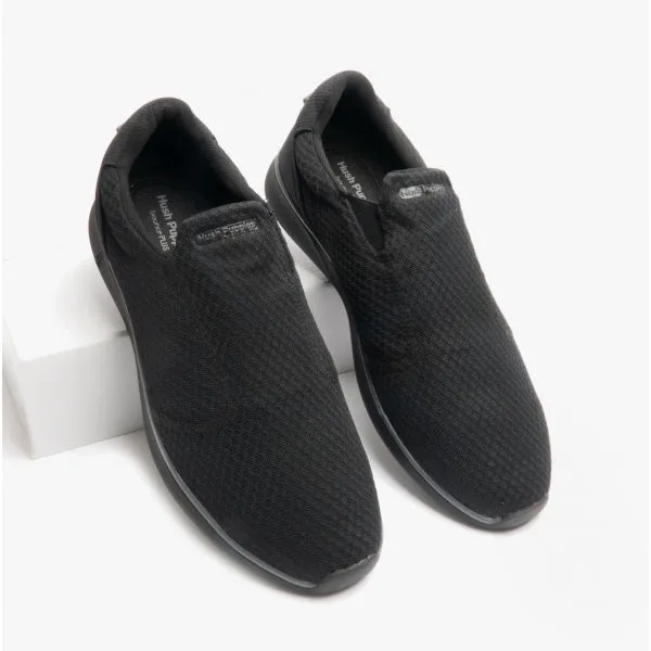 Hush Puppies GOOD Mens Recycled Slip-On Trainers Black
