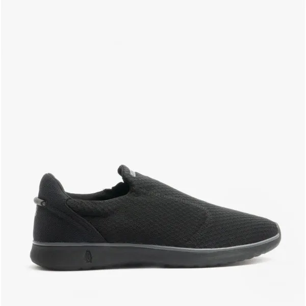 Hush Puppies GOOD Mens Recycled Slip-On Trainers Black