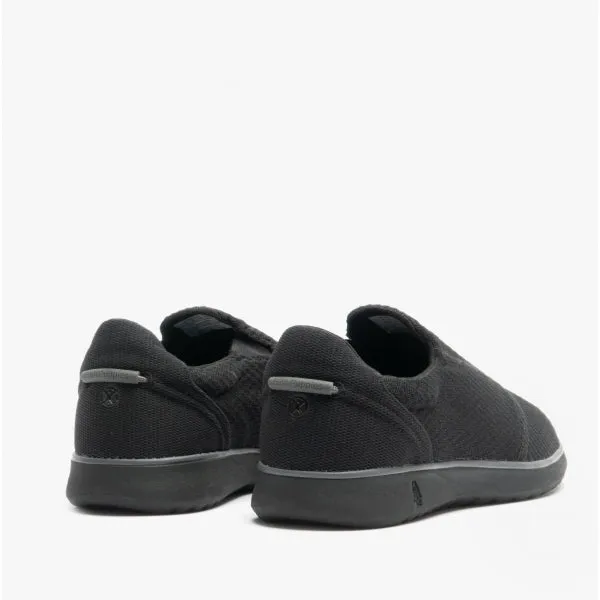 Hush Puppies GOOD Mens Recycled Slip-On Trainers Black