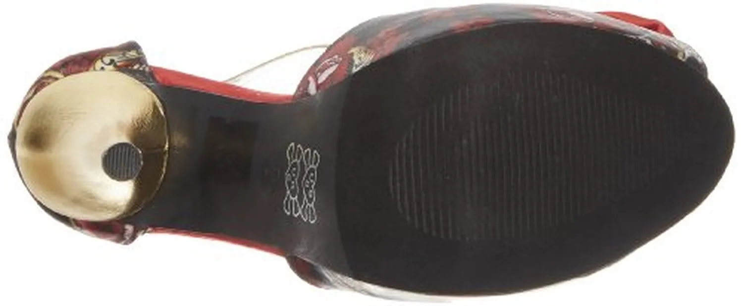 Iron Fist Women's Death Dance Platform Pump,Black-Red,8 M US
