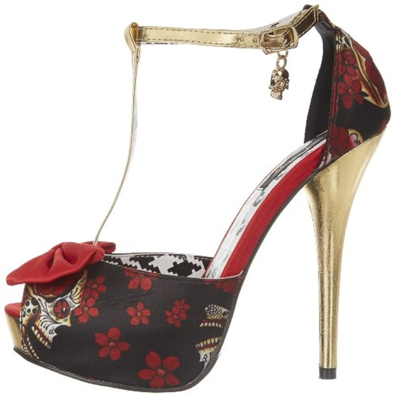 Iron Fist Women's Death Dance Platform Pump,Black-Red,8 M US