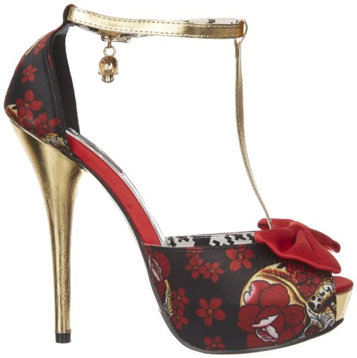 Iron Fist Women's Death Dance Platform Pump,Black-Red,8 M US