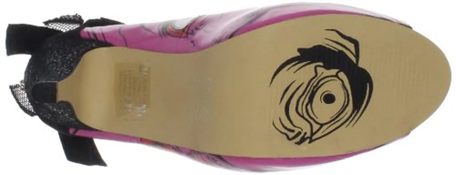 Iron Fist Women's Gold Digger Platform Pump,Pink-Black,8 M US