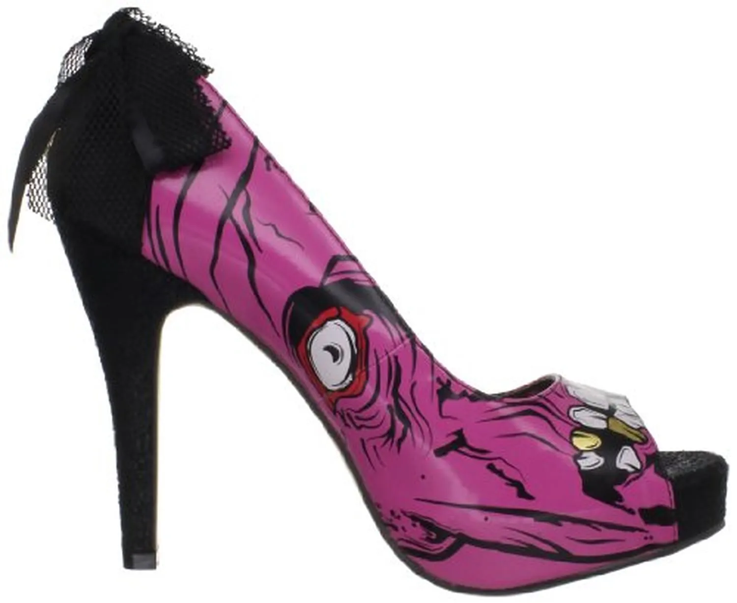 Iron Fist Women's Gold Digger Platform Pump,Pink-Black,8 M US