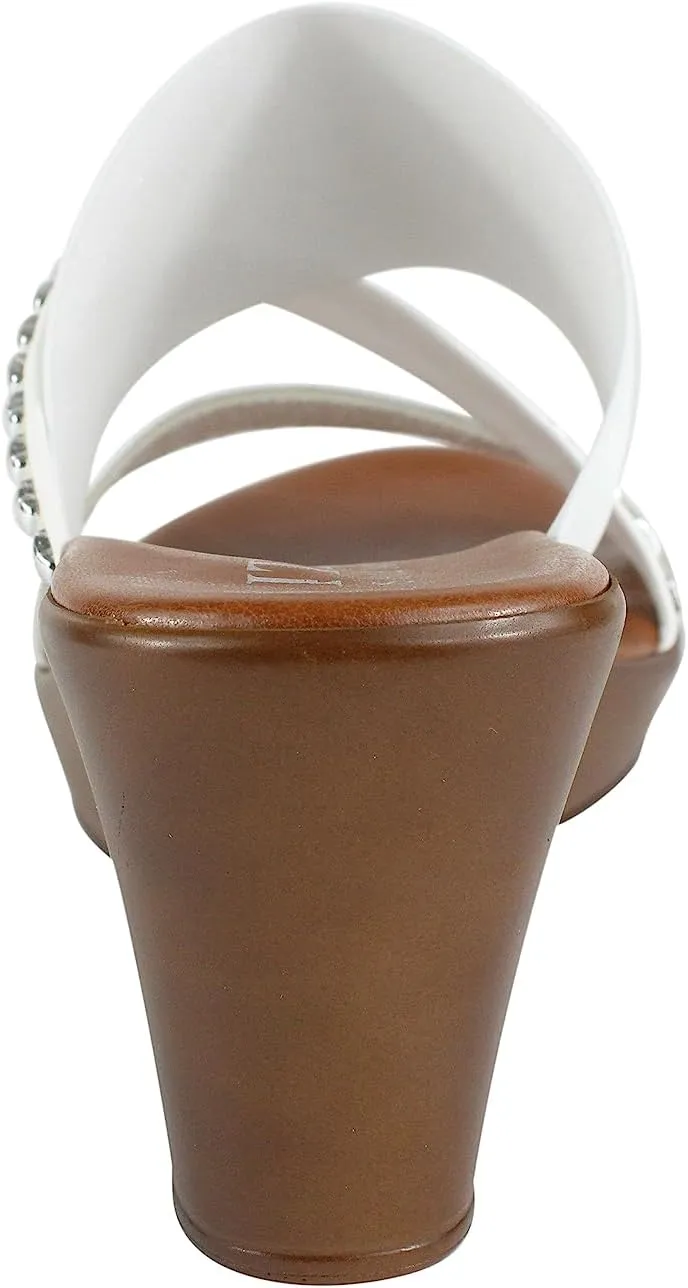 ITALIAN Shoemakers Pert Women's Wedge Open Toe Strap Sandal for Women