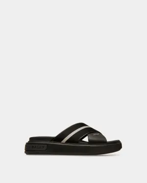Jake Leather Sandals In Black