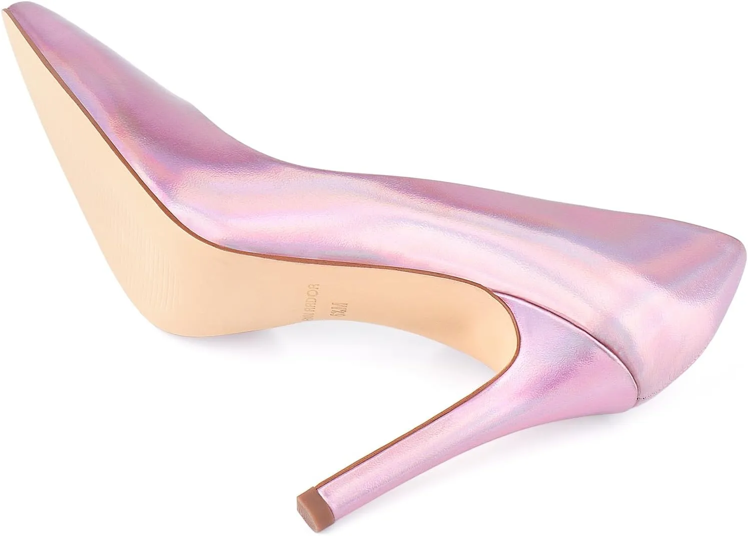 JENN ARDOR Stiletto High Heel Shoes for Women: Pointed, Closed Toe Classic Slip On Dress Pumps