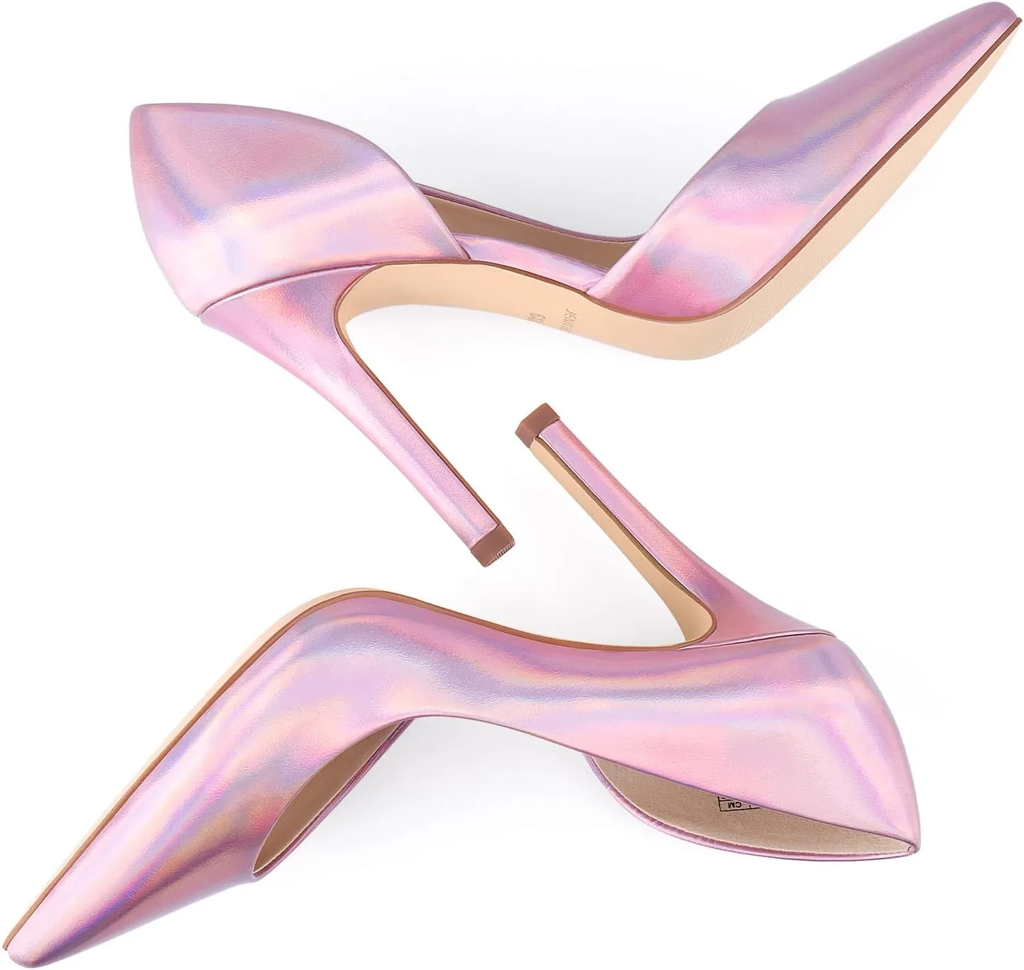 JENN ARDOR Stiletto High Heel Shoes for Women: Pointed, Closed Toe Classic Slip On Dress Pumps