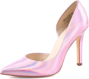 JENN ARDOR Stiletto High Heel Shoes for Women: Pointed, Closed Toe Classic Slip On Dress Pumps