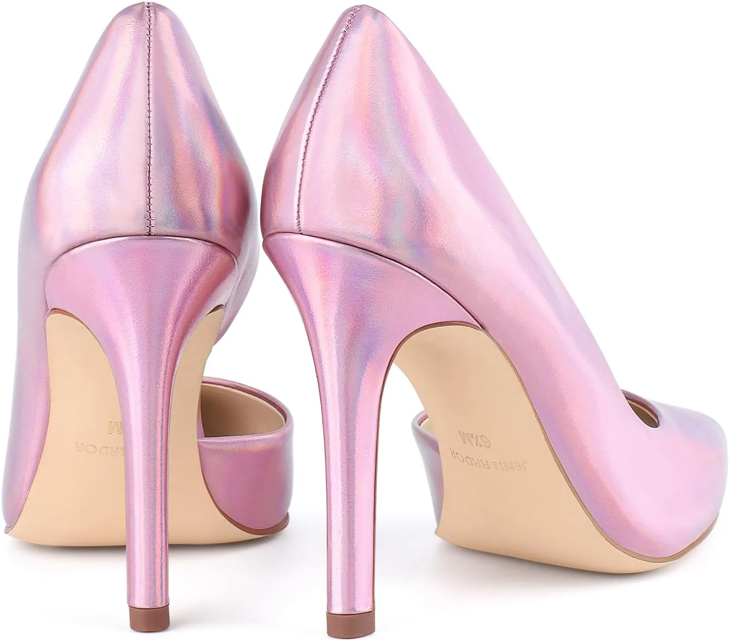 JENN ARDOR Stiletto High Heel Shoes for Women: Pointed, Closed Toe Classic Slip On Dress Pumps